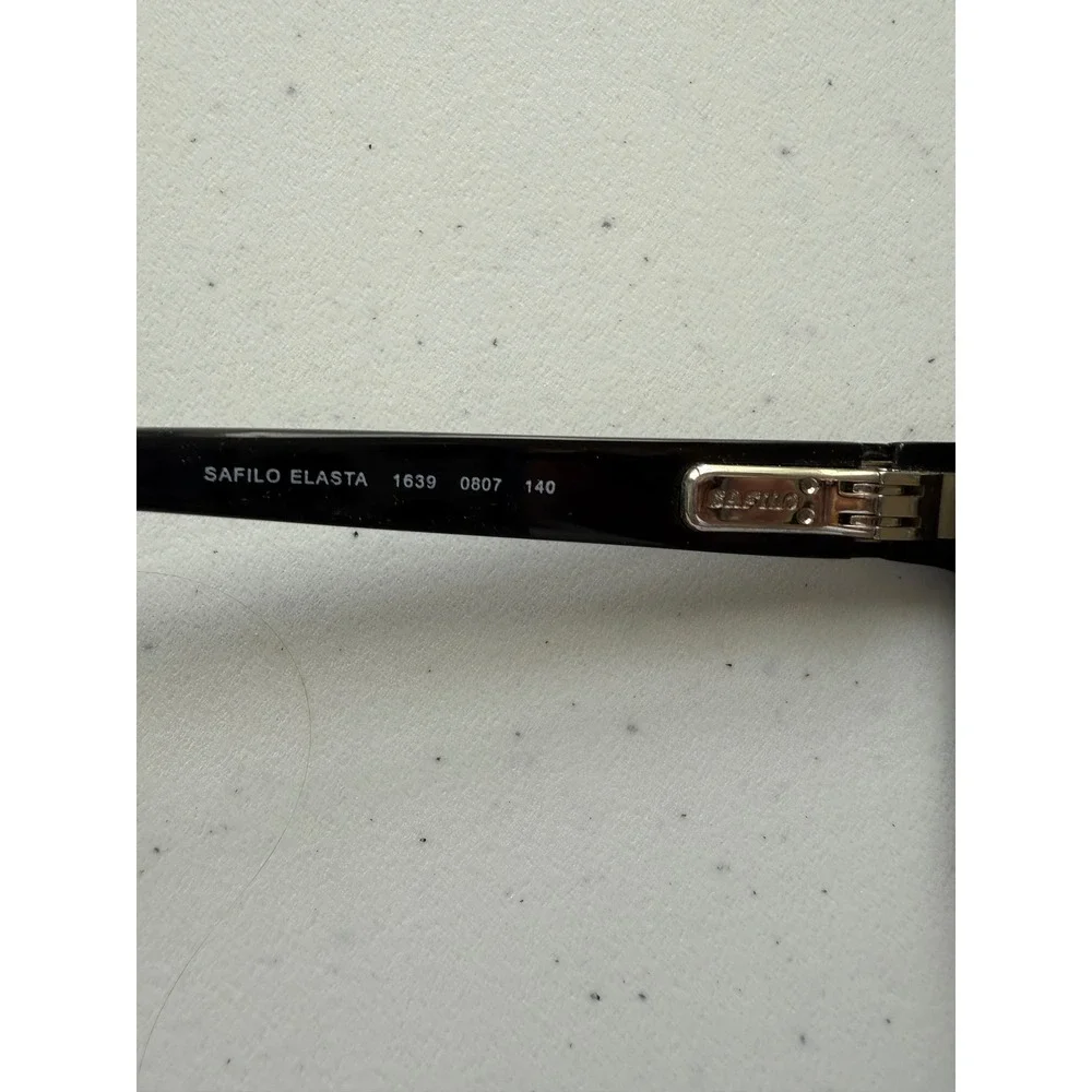 Safilo ELASTA 1639 0807 140 Black Rim Eye Glasses Frames Only